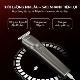 Tông đơ cắt tóc Enchen Beardo 2 tốc độ cao, lưỡi thép không gỉ, tặng 4 cử tạo kiểu - BH 12 tháng 5