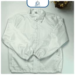 Bộ Rời Phòng Sạch UNTG Màu Trắng Kẻ Sọc Chống Tĩnh Điện Dùng Trong Nhà Máy, Công Nghiệp Điện Tử 3