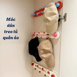 Thanh Móc Treo Đồ Gắn Tường gắn tủ Hút Chân Không Họa Tiết Dễ Thương dài 35cm móc treo đồ dùng nhà tắm tiện lợi 3