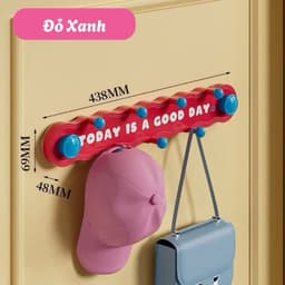 Thanh Móc Treo Đồ Gắn Tường gắn tủ Hút Chân Không Họa Tiết Dễ Thương dài 35cm móc treo đồ dùng nhà tắm tiện lợi 8