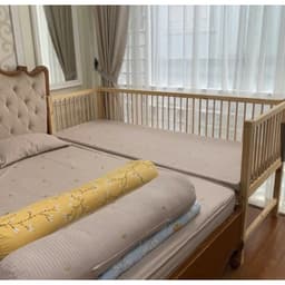Nôi cũi cho bé, giường ghép cho bé từ sơ sinh đến 15 tuổi gỗ thông tự nhiên -1 đổi 1 wood shop 4