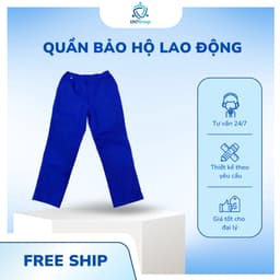 [LẺ QUẦN] Quần Bảo Hộ Lao Động UNTG Xanh Dương Chất Vải Kaki Nam Định Mềm, Mát, Co Dãn 1