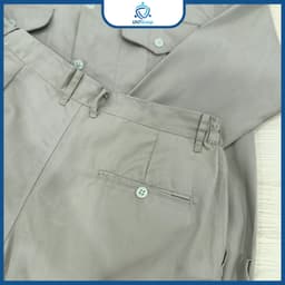[LẺ QUẦN] Quần Bảo Hộ Lao Động UNTG Nâu Cafe Chất Vải Kaki Nam Định Mềm, Co Dãn, Thấm Hút Mồ Hôi 2