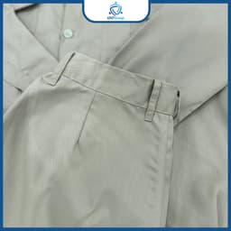 [LẺ QUẦN] Quần Bảo Hộ Lao Động UNTG Nâu Cafe Chất Vải Kaki Nam Định Mềm, Co Dãn, Thấm Hút Mồ Hôi 3