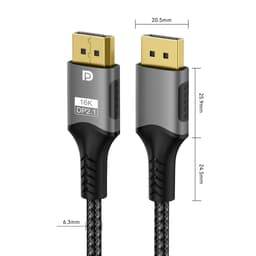 "Cáp DisplayPort 2.1 16K@60Hz - Dây DP Cao Cấp Cho PC, Card Đồ Họa, Màn Hình Game" 7