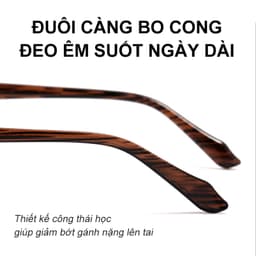 Gọng kính cận thời trang nam nữ NARO EYEWEAR  dáng oval dẹp chống tia UV chất liệu nhựa dẻo - 32007 5