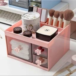 Hộp Đựng Bút , Đồ Trang Điểm Nhiều Ngăn , Có Ngăn Kéo , Trang Trí Để Bàn , Rất Tiện Lợi -VINBEO 3