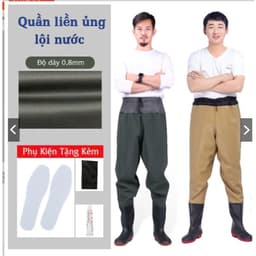 Bộ Yếm Lội Nước Loại Dày, Cao Cấp Phong Cách Cá Tính, Lịch Lãm Có Túi Đựng Đồ 5