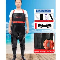 Bộ Yếm Lội Nước Loại Dày, Cao Cấp Phong Cách Cá Tính, Lịch Lãm Có Túi Đựng Đồ 3