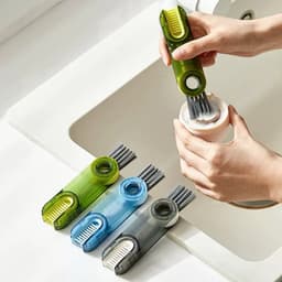 Cọ rửa ly nắp bình giữ nhiệt bình sữa, nắp chai đa năng 3in1  - Bàn chải mini vệ sinh nắp bình, miệng bình nước 1