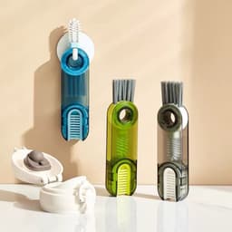 Cọ rửa ly nắp bình giữ nhiệt bình sữa, nắp chai đa năng 3in1  - Bàn chải mini vệ sinh nắp bình, miệng bình nước 4