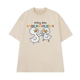 Áo thun Unisex Nam Nữ in hình KHÔNG ĐƯỢC ĐÁNH KHÁCH HÀNG, chất cotton 100% - BOONE - BNE00257 3