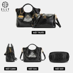 [Tặng hộp 20.10] Túi xách nữ ELLY EL359 túi đeo chéo đeo vai xách tay thời trang cao cấp 5