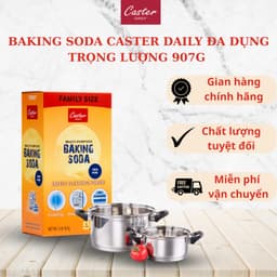 BAKING SODA CASTER DAILY ĐA DỤNG TẨY RỬA, HÚT MÙI, LÀM SẠCH TRỌNG LƯỢNG 907G 1
