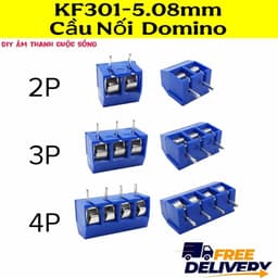 (10 Chiếc) KF301-5.08mm Cầu Nối Domino Terminal 2P 3P 4P Cho Mạch Điện Tử Diy - 1