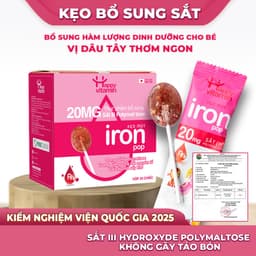 Kẹo mút bổ sung Sắt Happy Vitamin - Hỗ trợ đề kháng khỏe, phát triển toàn diện cho trẻ Hộp 25 Que 4