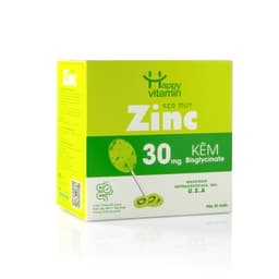 Kẹo Mút Bổ Sung Kẽm Hữu Cơ Cho Bé Happy Vitamin - hỗ trợ ăn ngon miệng, hấp thu dinh dưỡng Hộp 25 Que 4