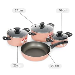 Bộ Nồi Nhôm Chống Dính Elmich 1162E Size 16,20,24, Chảo 26cm – Bền đẹp, chống dính tốt 3