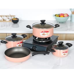 Bộ Nồi Nhôm Chống Dính Elmich 1162E Size 16,20,24, Chảo 26cm – Bền đẹp, chống dính tốt 2