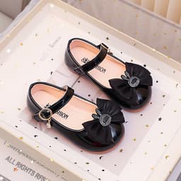 Giày Búp Bê Bé Gái Đính Nơ 1-12 Tuổi, Giày Công Chúa Bé Gái Êm Nhẹ, Chống Trơn. Z166 3