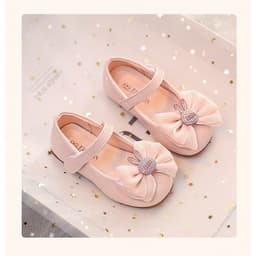Giày Búp Bê Bé Gái Đính Nơ 1-12 Tuổi, Giày Công Chúa Bé Gái Êm Nhẹ, Chống Trơn. Z166 7