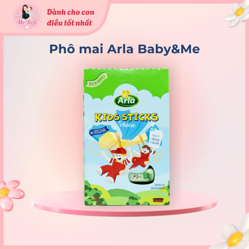 Phô Mai Arla thơm ngậy giàu dinh dưỡng cho bé từ 1 tuổi , hộp 6 thanh tiện lợi - Mẹ Rofi