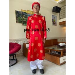 freesip 1 bộ quần + khăn xếp + áo mừng thọ. khăn áo lễ hội hàng gấm dệt cao cấp. hàng có sẵn 7