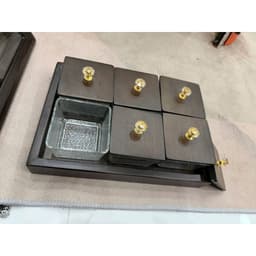 Khay GỖ SỒI đựng mứt tết NẮP KÍNH, kích thước vuông 26cm, chữ nhật 36*24cm cao 10cm 9