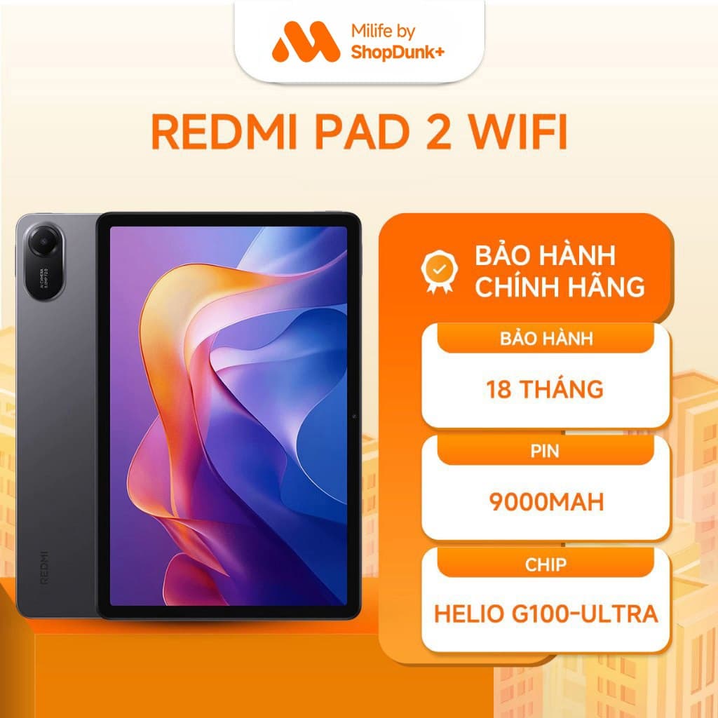 [HỎA TỐC] Máy Tính Bảng Xiaomi Redmi Pad 2 Wifi Chính Hãng BH 18 Tháng