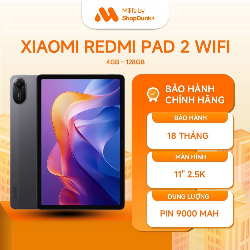 Máy Tính Bảng Xiaomi Redmi Pad 2 4GB 128GB Wifi Chính Hãng BH 18 Tháng