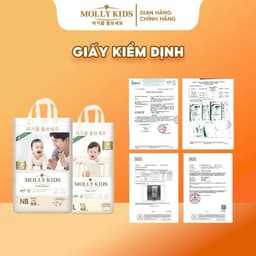 ( 1 Bịch ) Bỉm Molly Kids Dán/Quần Cho Bé Size NB66/SD62/MD56/MQ52/L48/XL44/XXL42/XXXL40/XXXXL38 4