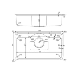 CHẬU RỬA BÁT 1 HỐ NOBINOX ROSA NN995D | Hàng chính hãng 9
