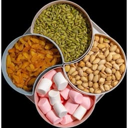 [Top Value] Hộp Mứt Tết, Khay mứt vuông 4 ngăn 5636, Khay đựng bánh kẹo tết, Khay đựng mứt trang trí decor phòng khách 3