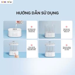 Máy Tiệt Trùng Bình Sữa Bear ST-5H05E26, Khử Khuẩn Hơi Nước, Sấy Khô Bảo Quản 48 Giờ, Hàng Chính Hãng 7