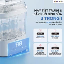 Máy Tiệt Trùng Bình Sữa Bear ST-5H05E26, Khử Khuẩn Hơi Nước, Sấy Khô Bảo Quản 48 Giờ, Hàng Chính Hãng 9