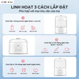 Máy Tiệt Trùng Bình Sữa Bear ST-5H05E26, Khử Khuẩn Hơi Nước, Sấy Khô Bảo Quản 48 Giờ, Hàng Chính Hãng 8