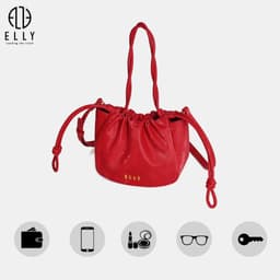 [Tặng hộp 20.10] Túi xách nữ ELLY EL418 túi đeo chéo đeo vai xách tay thời trang cao cấp thanh lịch 3 trong 1 gọn nhẹ 6