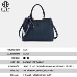 [Tặng hộp 20.10] Túi xách nữ ELLY EL369 túi đeo chéo đeo vai xách tay công sở thời trang cao cấp 3