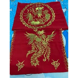 freeship 1 bộ khăn phủ diện hầu đồng. khăn phủ diện tấu hương, khăn trình đồng cao cấp không nhăn không phai không bạc 3