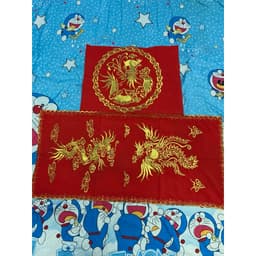 freeship 1 bộ khăn phủ diện hầu đồng. khăn phủ diện tấu hương, khăn trình đồng cao cấp không nhăn không phai không bạc 5