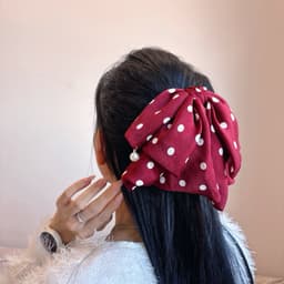 Kẹp Nơ Tiểu Thơ Chấm Bi - Kẹp Nơ Tiểu Thơ Phong Cách Hàn Quốc 8