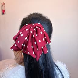 Kẹp Nơ Tiểu Thơ Chấm Bi - Kẹp Nơ Tiểu Thơ Phong Cách Hàn Quốc 9