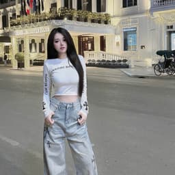 Áo Thun Cổ Tròn Dáng Dài In Chữ Tay Fit Dáng 4