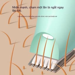 Tông đơ tỉa lông thú cưng, máy tỉa lông chân chó mèo đa năng dùng pin tiểu 2