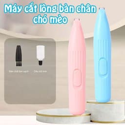 Tông đơ tỉa lông thú cưng, máy tỉa lông chân chó mèo đa năng dùng pin tiểu 1