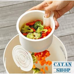 Giỏ Lọc Rác gài bồn rửa chén giúp lọc thức ăn thừa tránh tắt cống  - Có nút nhấn thả rác tiện gdgs1 3