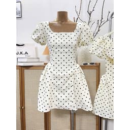 Xukadress_ Váy kem bi cổ u, bi xoè sang chảnh 8
