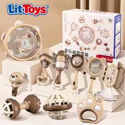 Đồ Chơi Lục Lạc Gặm Nướu Cầm Tay 10 Món ToysLit Cho Bé Xúc Xắc Gặm, Nắm An Toàn Không Lo Độc Hại 3