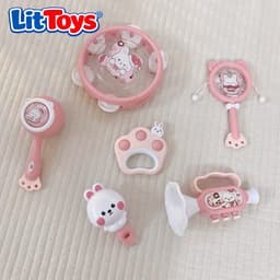 Đồ Chơi Lục Lạc Gặm Nướu Cầm Tay 10 Món ToysLit Cho Bé Xúc Xắc Gặm, Nắm An Toàn Không Lo Độc Hại 5