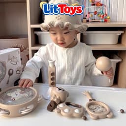 Đồ Chơi Lục Lạc Gặm Nướu Cầm Tay 10 Món ToysLit Cho Bé Xúc Xắc Gặm, Nắm An Toàn Không Lo Độc Hại 7